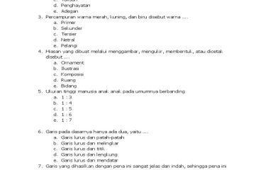 Soal Seni Budaya Kelas XII PDF