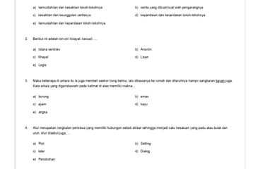 Kuis Teks Hikayat Kelas 10 PDF