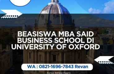 Beasiswa MBA Saïd Business School University of Oxford