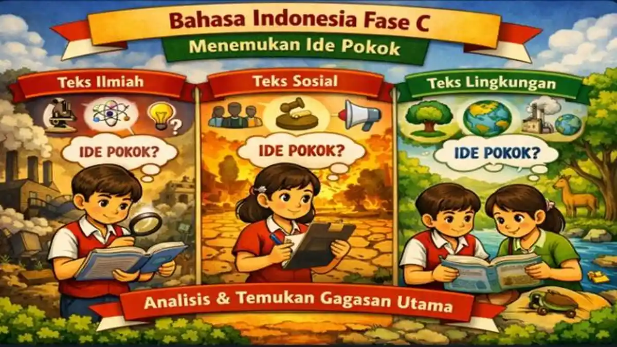 15 Soal Materi Menemukan Ide Pokok Paragraf Bahasa Indonesia Kelas 6 SD