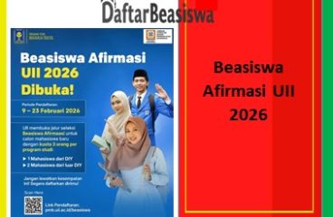 Beasiswa Afirmasi UII 2026 Kuliah Gratis untuk Pelajar Berprestasi