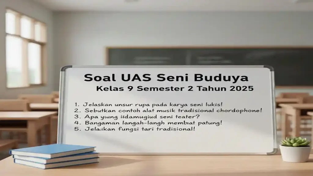5 Fakta Penting Soal UAS Seni Budaya Kelas 9 Semester 2 Kurikulum 2013 yang Wajib Kamu Tahu