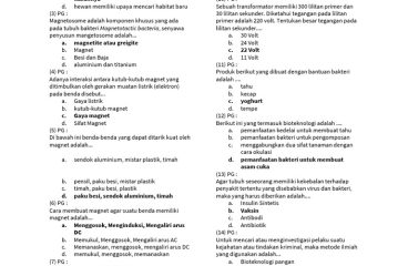Kumpulan Soal Magnet dan Bioteknologi PDF