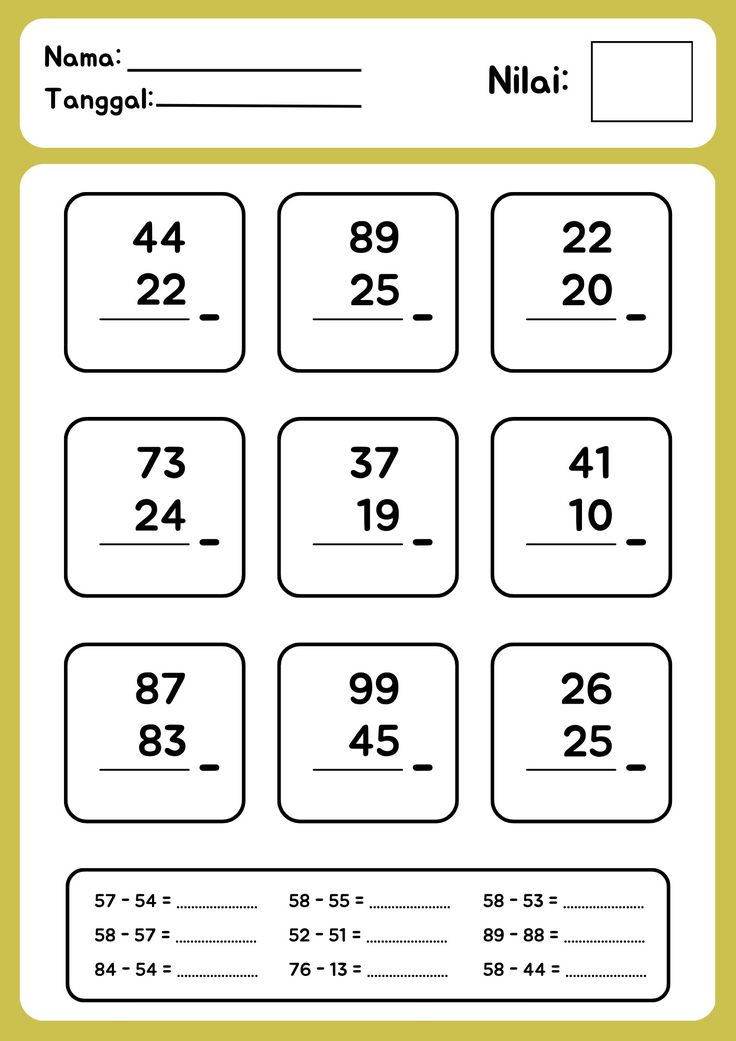 7 Latihan Soal Matematika Kelas 1 Semester 2 Jumlah dan Pengurangan Agar Anak Cepat Pintar 7 Latihan Soal Matematika Kelas 1 Semester 2 Jumlah dan Pengurangan Agar Anak Cepat Pintar