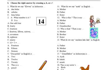 Soal Bahasa Inggris Kelas 6 Semester 1 Dalchaebi