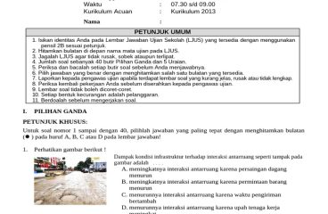 Soal Ujian IPS SMP 2023 PDF