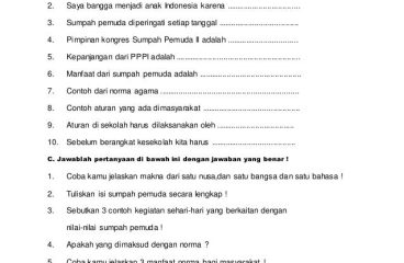 Soal Uts Pkn Kelas 3 Semester 1 Kurikulum 2013 Dalchaebi