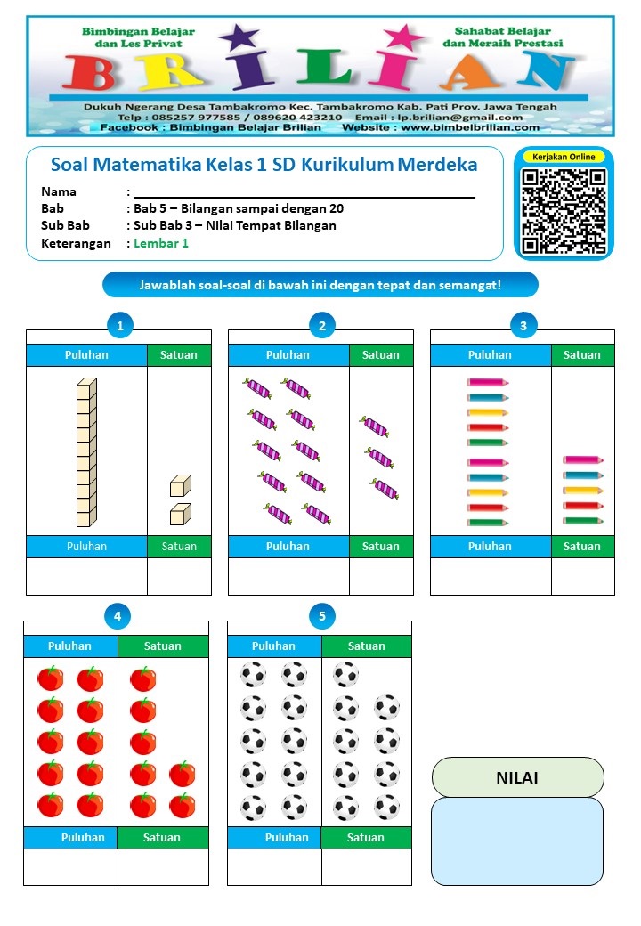 Rahasia Cepat Mahir Latihan Soal Matematika Kelas 1 SD Semester 1 Agar Anak Juara