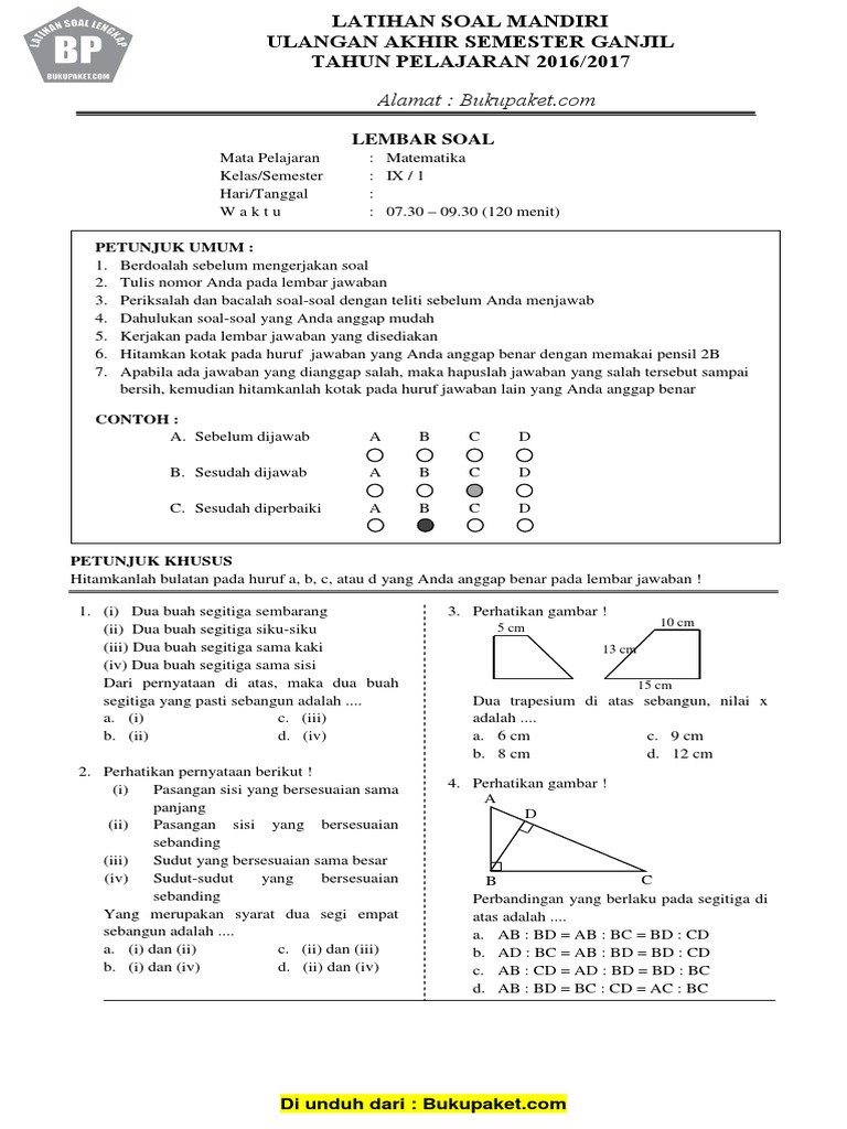 Rahasia Skor Tinggi Ternyata Ada di Kumpulan Latihan Soal Matematika Kelas 11 Semester 1 Ini
