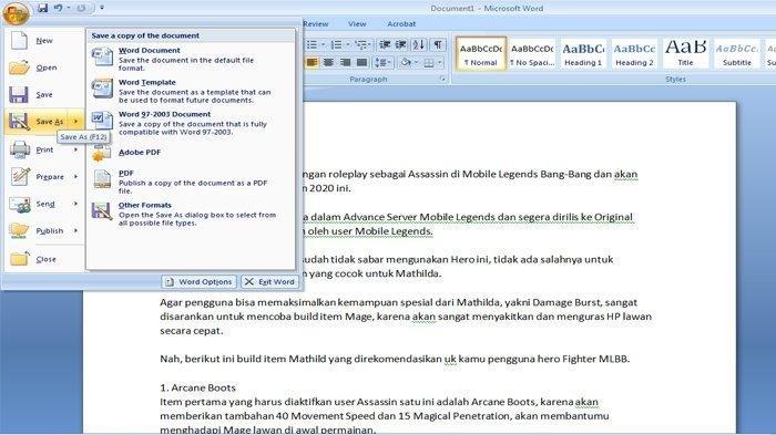 Terbukti! 5 Cara Cepat Ubah Word ke PDF Langsng Dari Word Tanpa Install di 2026