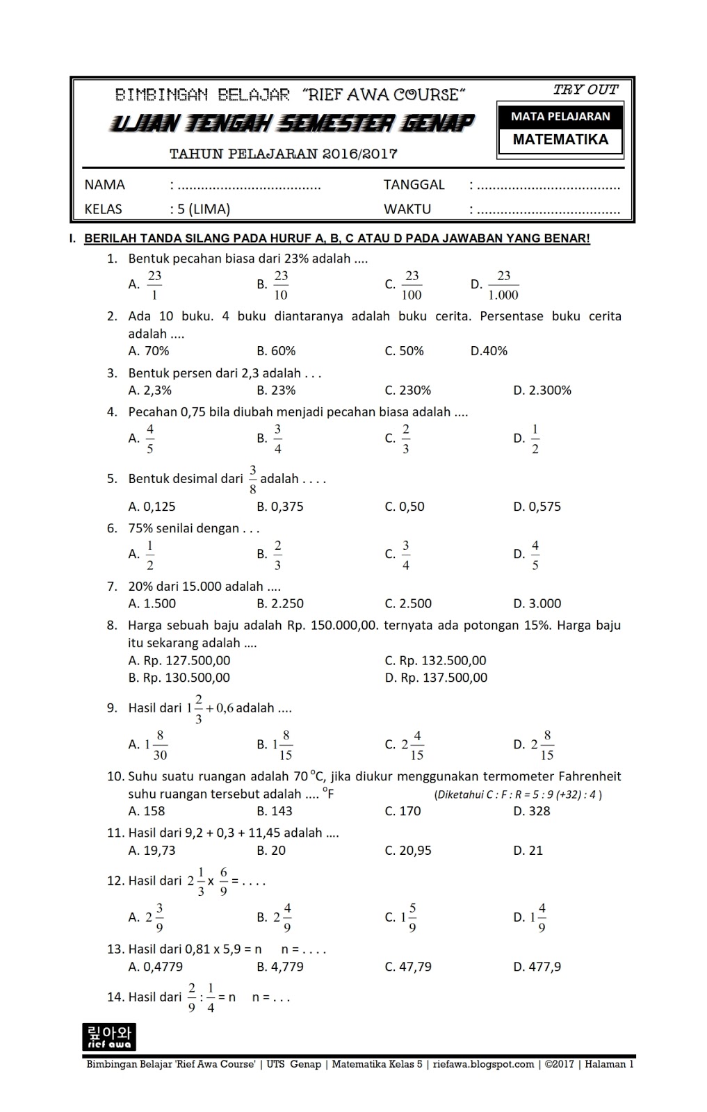 Menguasai Matematika Kelas 7 Semester 2 Panduan Lengkap dengan Contoh