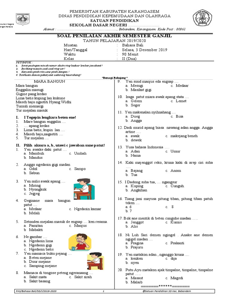 Terbukti 7 Contoh Soal Cerita Bahasa Bali Kelas 1 yang Membantu Anak Sukses Sekarang Terbukti 7 Contoh Soal Cerita Bahasa Bali Kelas 1 yang Membantu Anak Sukses Sekarang