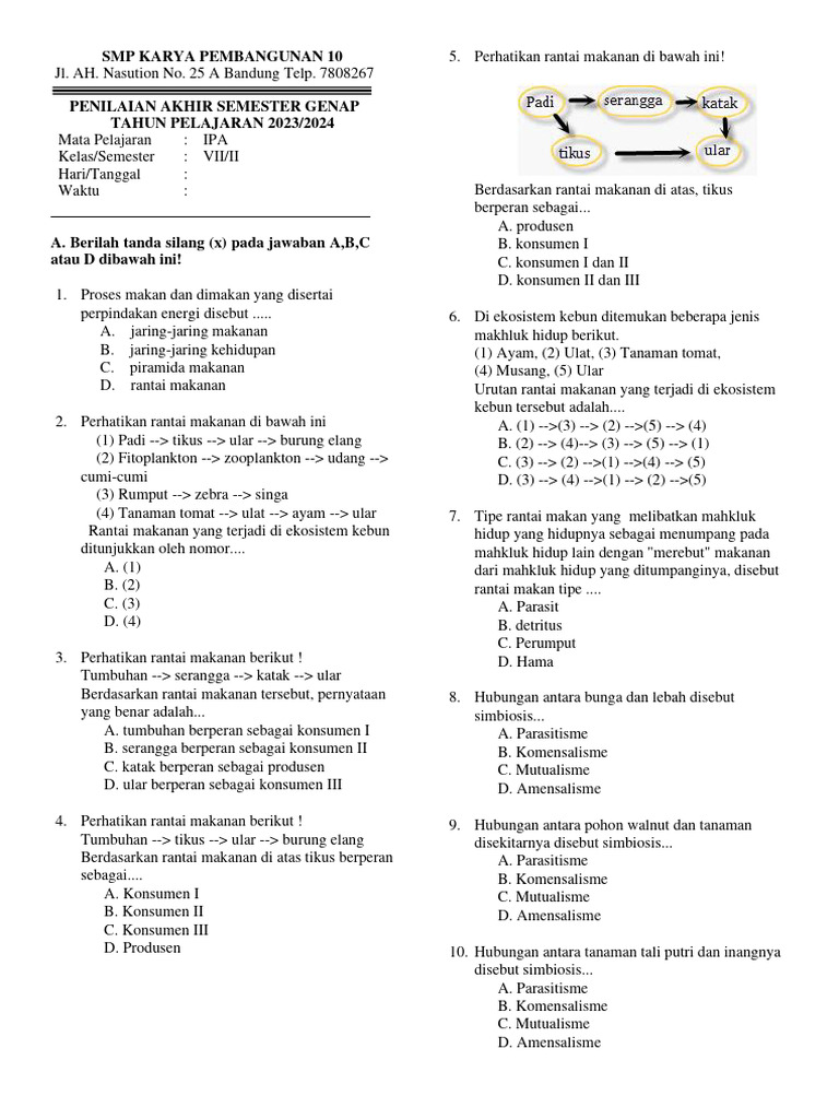 Ternyata Ini Rahasia Sukses Hadapi Soal IPA Kelas 7 Semester 2 Lengkap Kunci Jawaban PDF