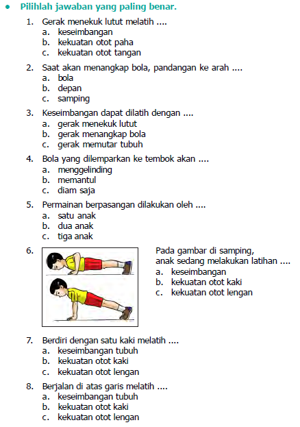 Ternyata Soal Penjas Kelas 2 SD Semester 1 dan Kunci Jawaban Paling Sering Dicari di 2026