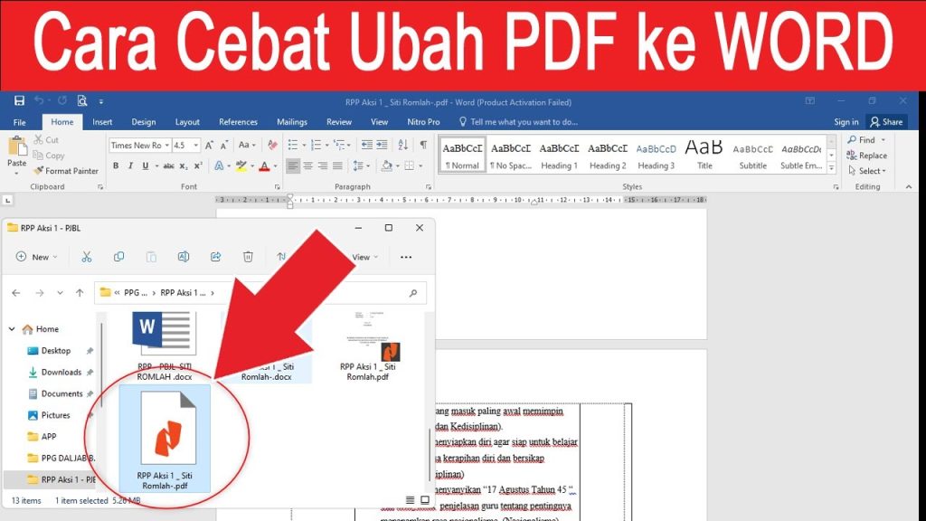 Wajib Tahu! Cara Ubah PDF ke Word di 2026 Tanpa Aplikasi Tambahan