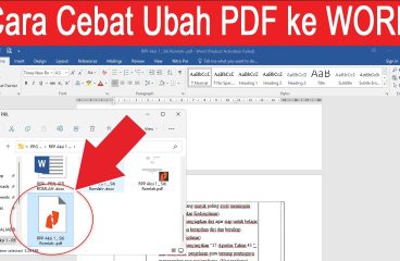 Cara Mengubah File PDF ke Word Panduan Lengkap dan Efektif