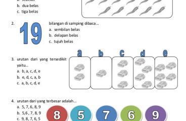 Soal Matematika Kelas 1 Semester 1 - Perumperindo co id